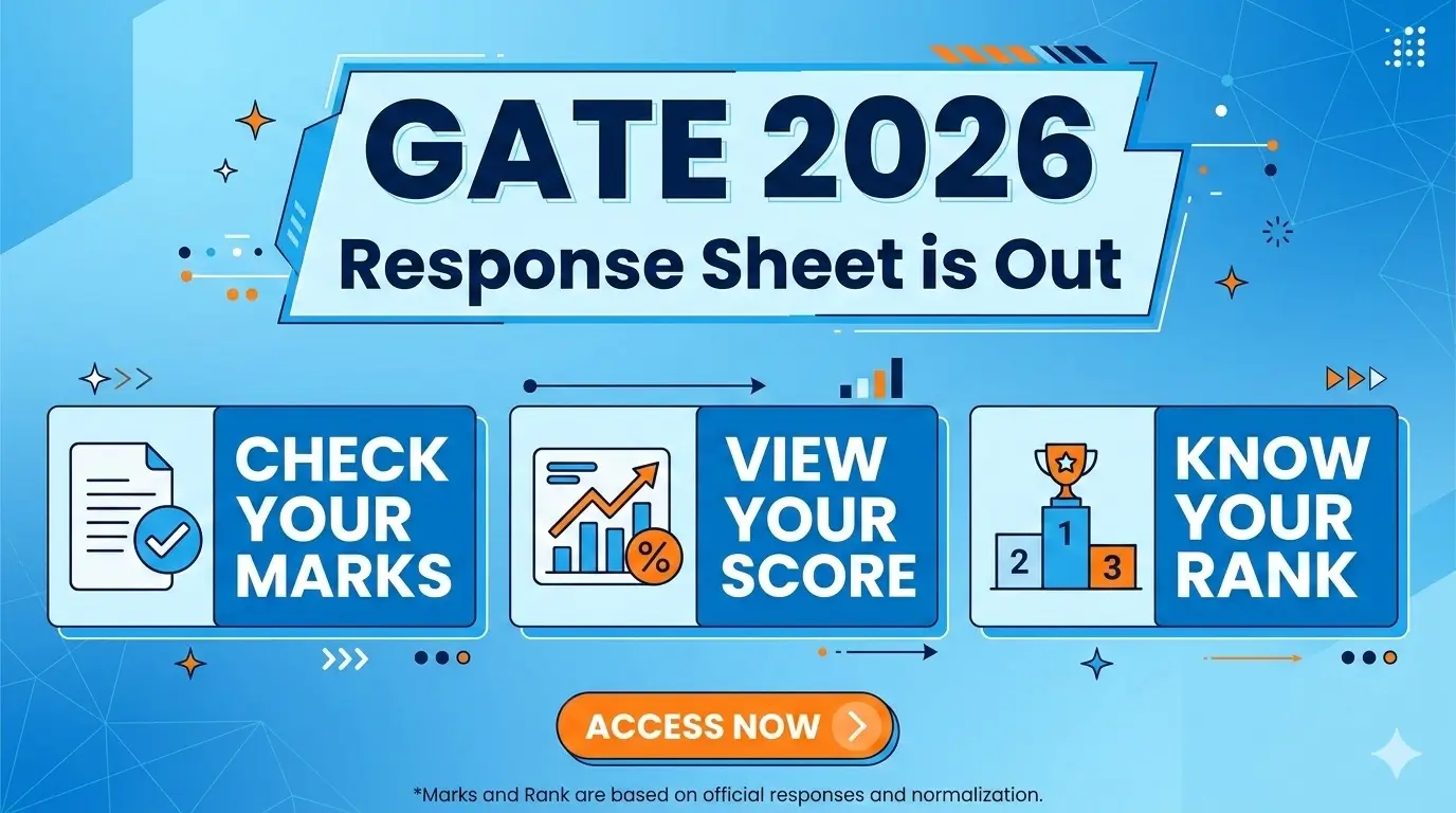 GATE 2026 Response Sheet is Out: Check your marks, score and Rank