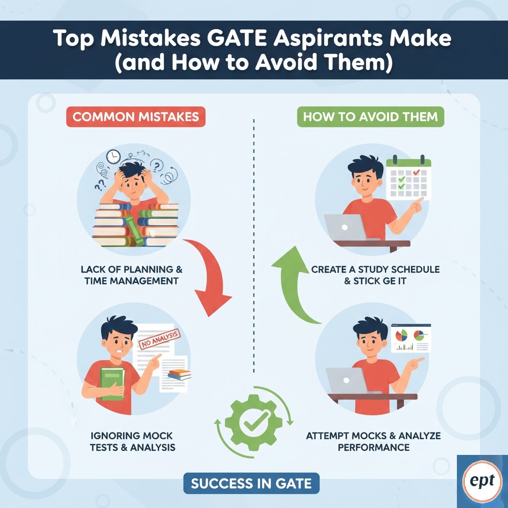 Top Mistakes GATE Aspirants Make (and How to Avoid Them)